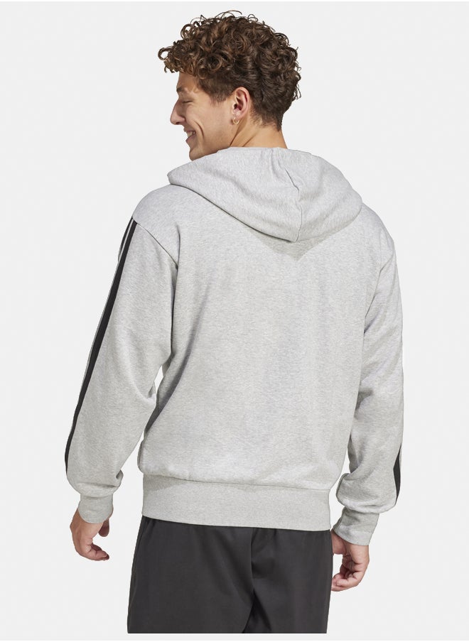 Adidas Essentials 3-Stripes French Terry Full-Zip Hoodie  - Image 4