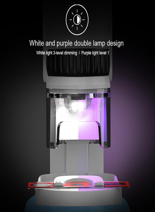 Etzin Microscope 60x-100x Zoom Science Toy STEM DIY Fun Game for Kids, Portable Pocket Microscope with Adjustable Zoom, Handheld Scientific Experimental Equipment (Sky Blue and White) EPL-1017IM. - Image 5