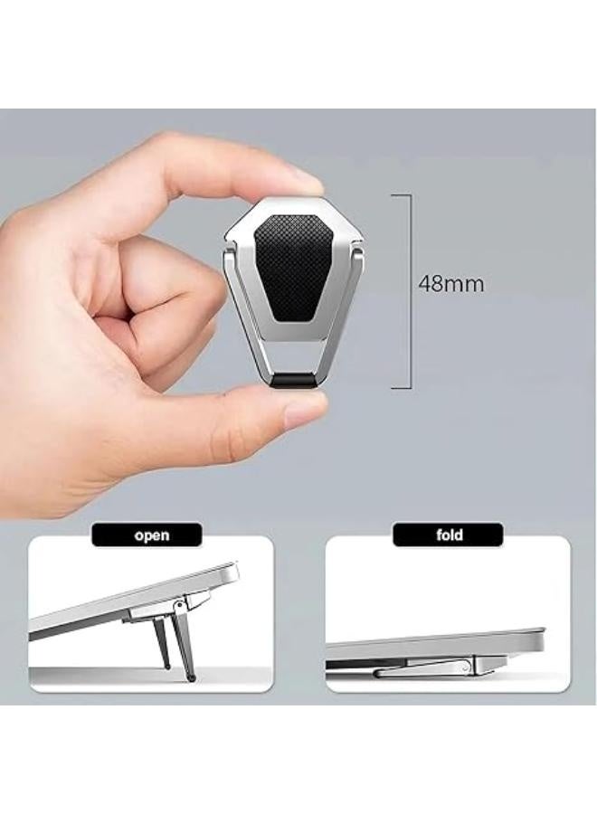 Eoptify حامل لابتوب قابل للتعديل وقابل للطي من الألمنيوم 2 قطعة | رافع لابتوب غير مرئي محمول ورافعة لوحة مفاتيح للمكتب | حامل مريح لماك بوك، HP، ديل - Image 2