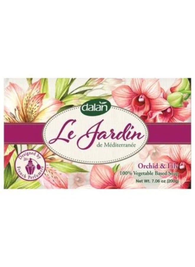 صابون للجسم لي جاردن برائحة الأوركيد والزنبق    – 200 جرام
