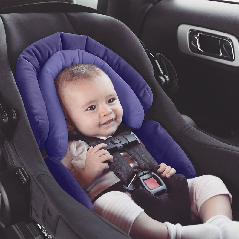 Diono Cuddle Soft 2-in-1 Head Support, Comforting Head and Body Support for Babies, Converts depending on Infants Size, Purple Wildberry - Image 3