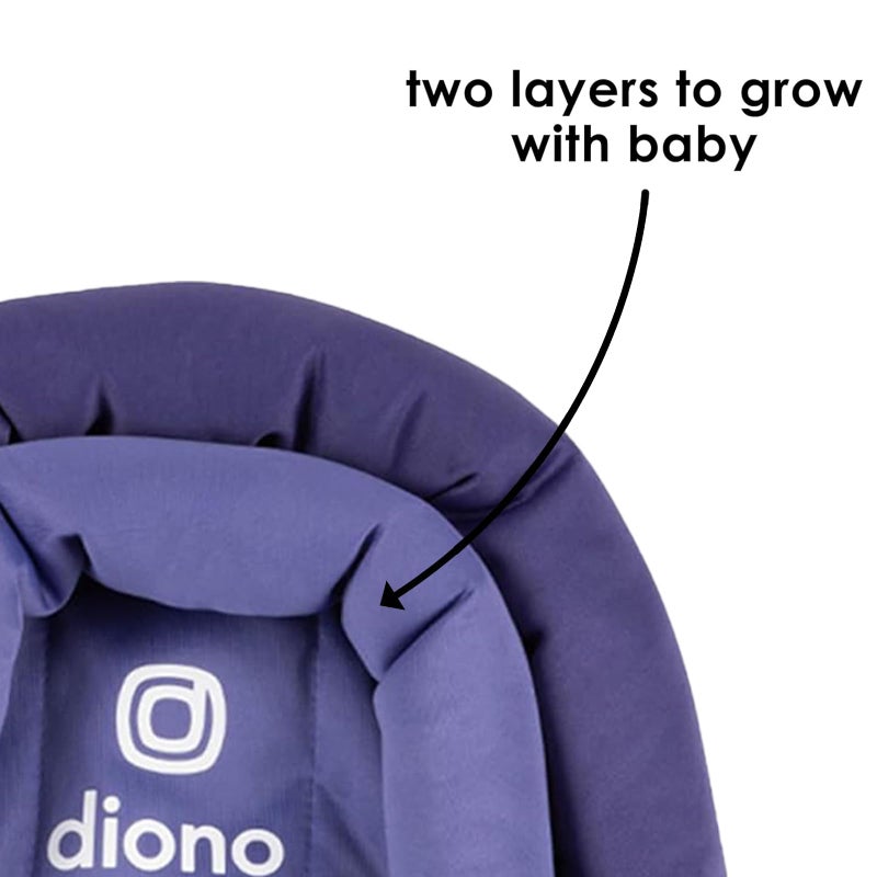 Diono Cuddle Soft 2-in-1 Head Support, Comforting Head and Body Support for Babies, Converts depending on Infants Size, Purple Wildberry - Image 5