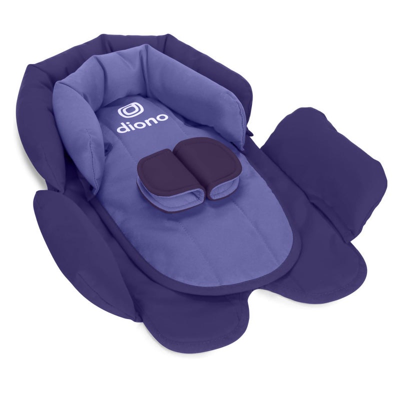 Diono Cuddle Soft 2-in-1 Head Support, Comforting Head and Body Support for Babies, Converts depending on Infants Size, Purple Wildberry - Image 1