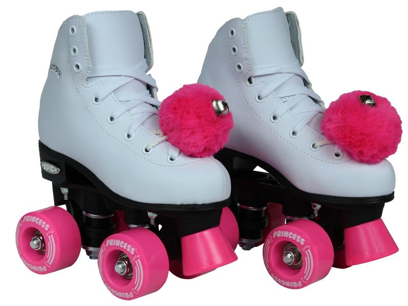 Epic Skates Pink Princess Girls Quad Roller Skates, White, Youth 3,PnkPncs03 - Image 4