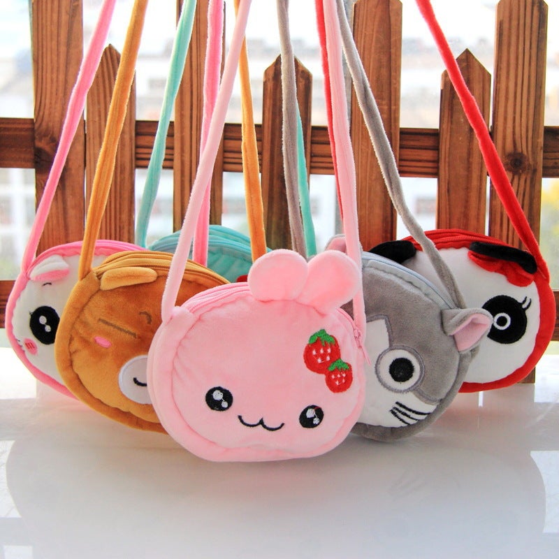 Cute Plush Children'S Crossbody Bag Cartoon Baby Bag Princess Shoulder Bag Korean Boys And Girls Children Coin Purse - Image 2