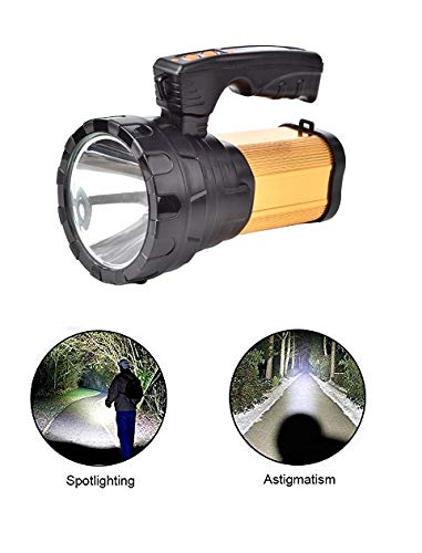 FOXCUP Adima Metal 100 Watt Rechargeable Waterproof Bright Led Torch Laser Long Range Distance High Power Search Light Emergency Light  - Image 4