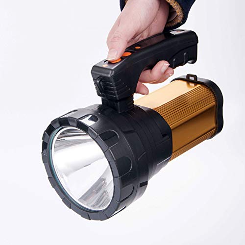 FOXCUP Adima Metal 100 Watt Rechargeable Waterproof Bright Led Torch Laser Long Range Distance High Power Search Light Emergency Light  - Image 3