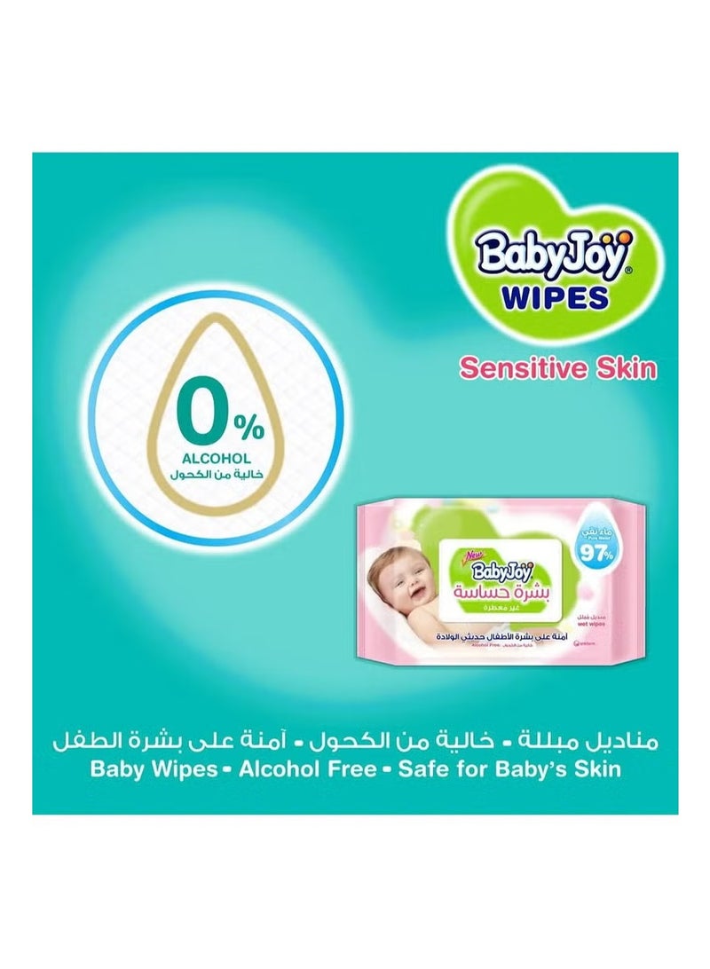 Baby Joy Sensitive Skin Wet Wipes, Unscented - 48 Wipes - Image 2