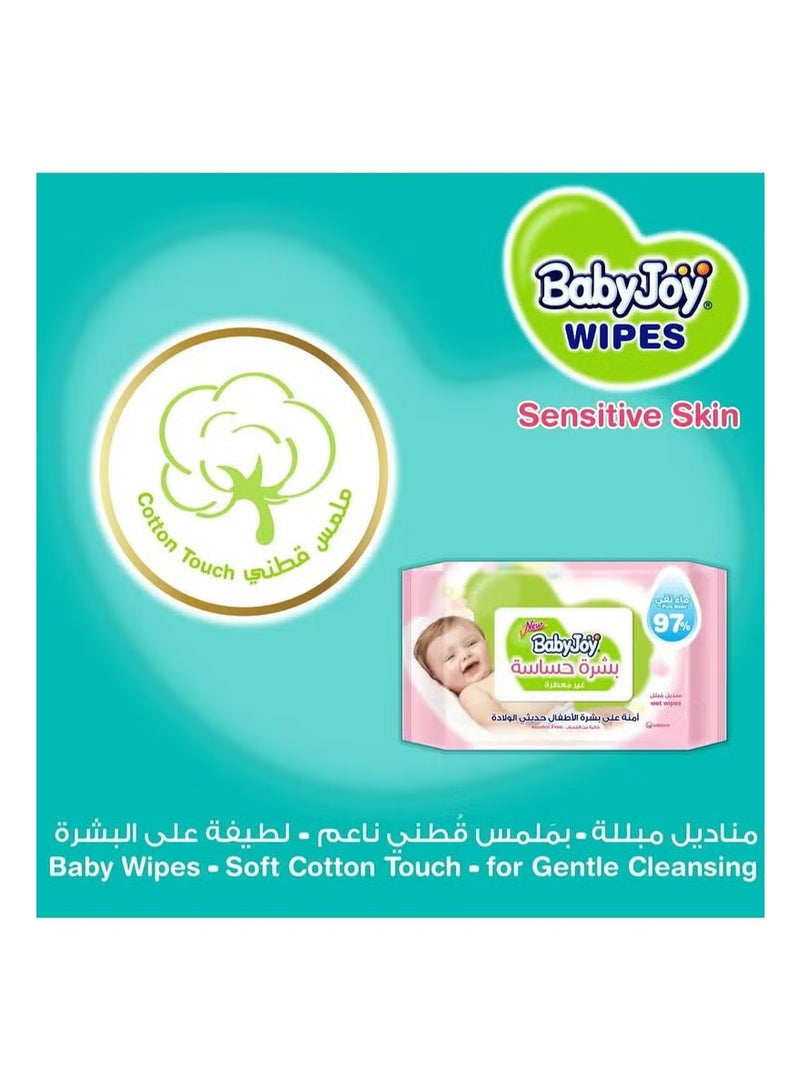 Baby Joy Sensitive Skin Wet Wipes, Unscented - 48 Wipes - Image 3