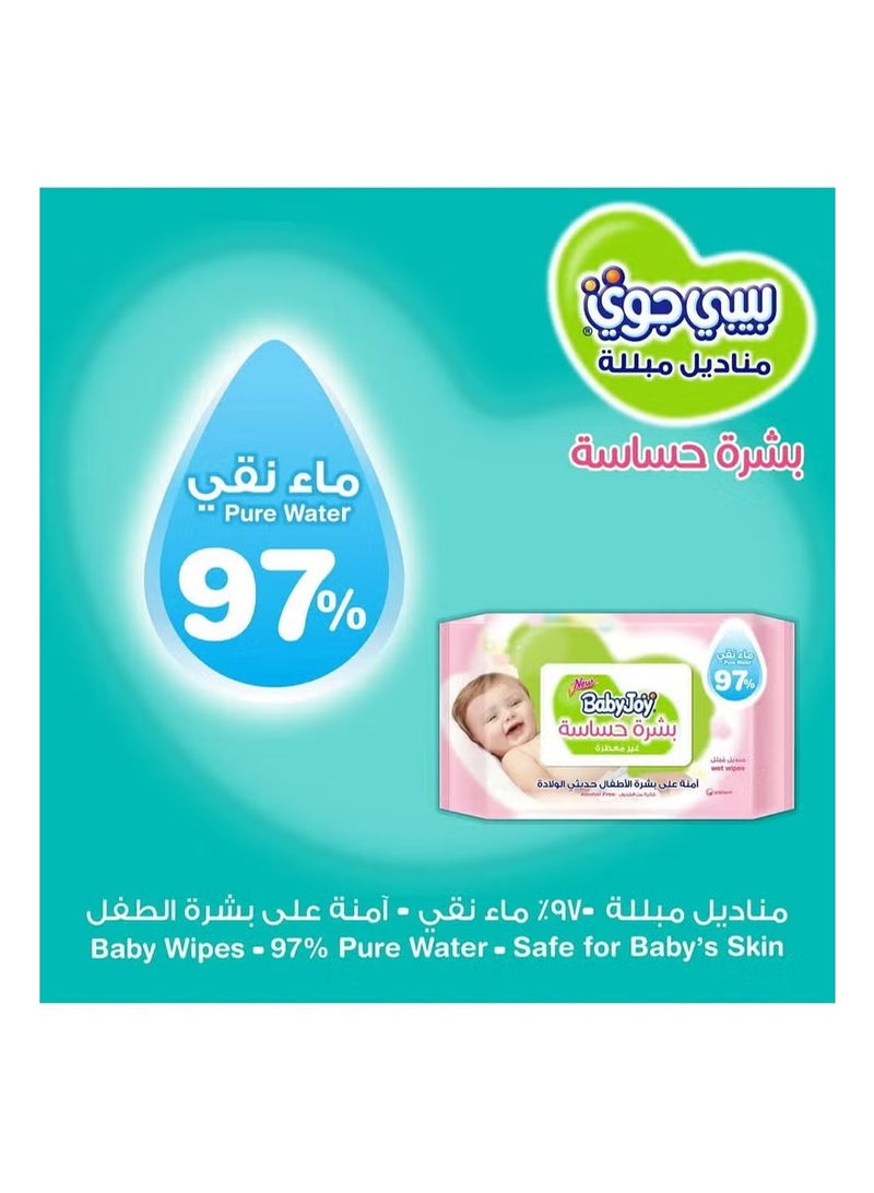 Baby Joy Sensitive Skin Wet Wipes, Unscented - 48 Wipes - Image 5