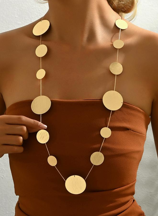 Take Two Trail Hammered Coin Long Necklace - Image 2