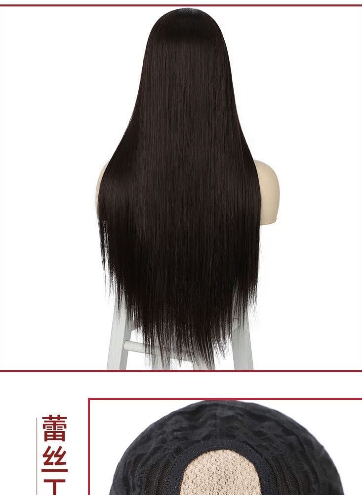 إستيل Eestelle Fashion باروكة دانتيل أمامية صغيرة للنساء. (مستقيم طويل أسود طبيعي) - Image 3