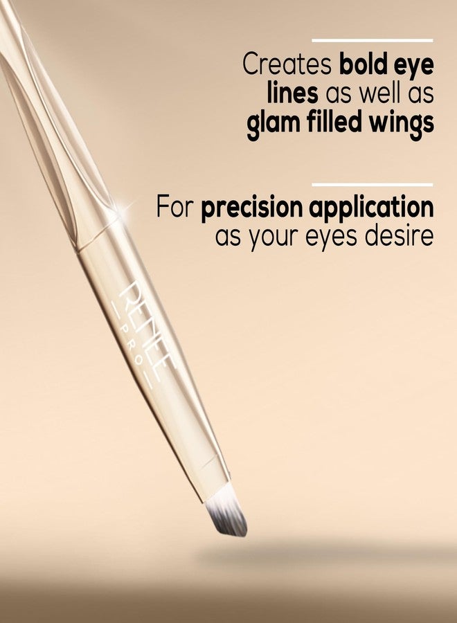 RENEE PRO Angular Liner Brush, For Eyes, Smooth & Precise Application, Ultra-Soft Bristles, Easy-To-Hold & Blend, Sleek, Easy-To-Clean, Durable Quality - Image 3