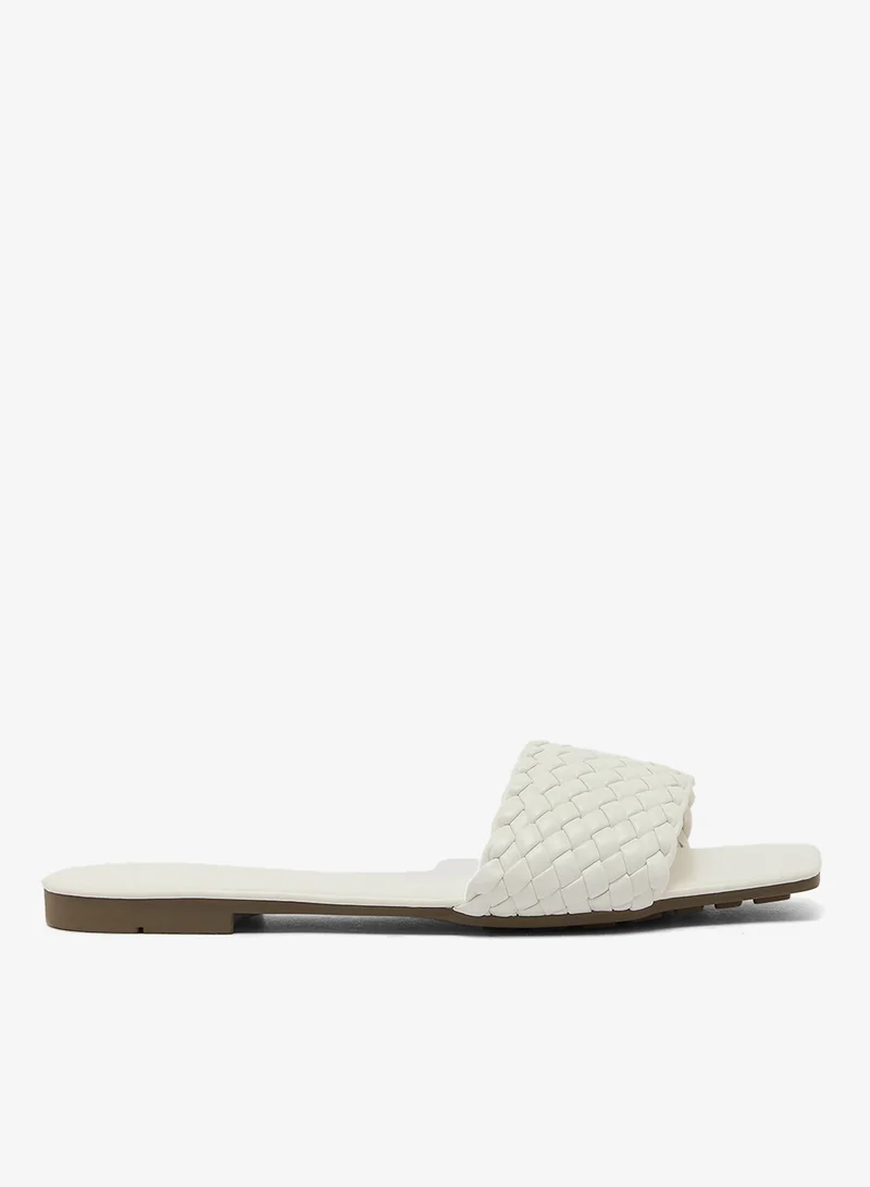 Ginger Woven Texture Flat Sandals