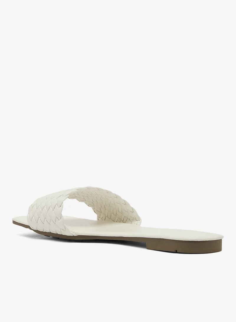 Ginger Woven Texture Flat Sandals