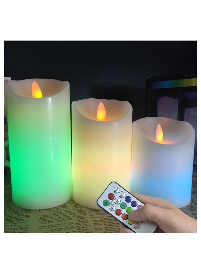 Luma candle without flame 12 changing colors with remote control - Image 2