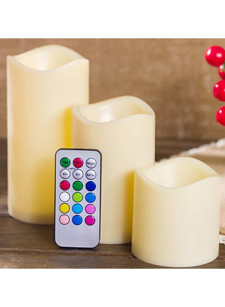 Luma candle without flame 12 changing colors with remote control - Image 3