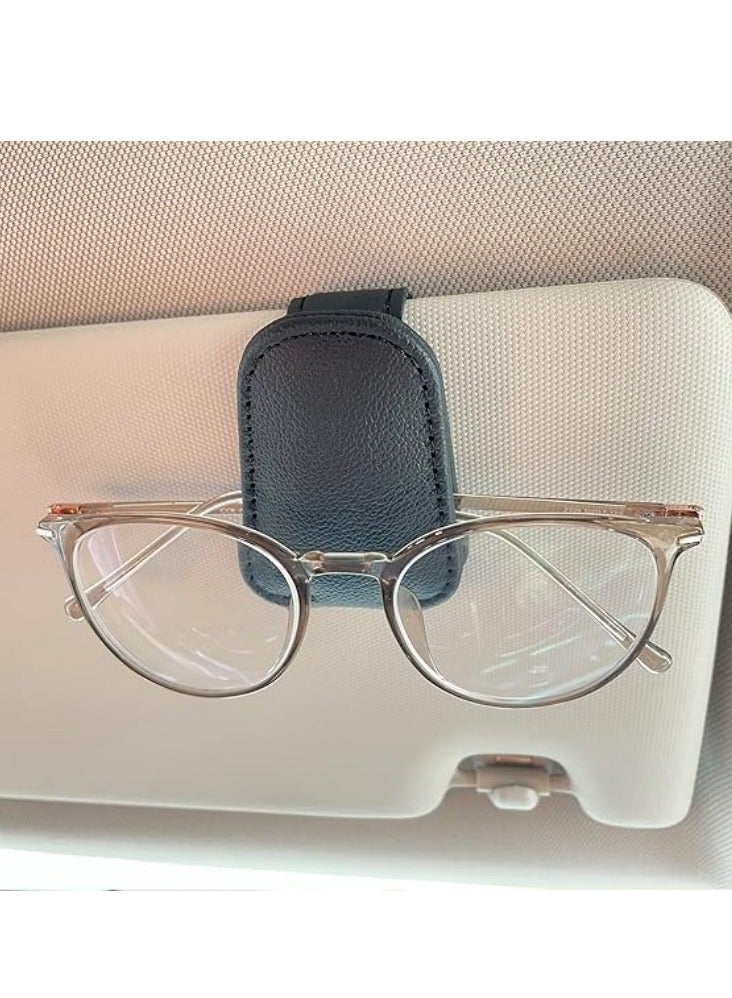 Generic Car Sunglasses Frames, Magnetic Leather Glasses, Car Glasses Hanging Clips, Ticket Business Card Holders, Car Sun Visor Accessories  - Image 5