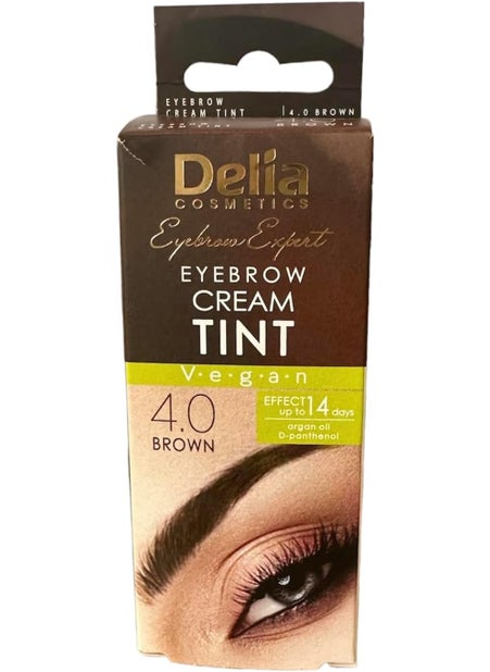 Delia Cosmetics DELIA HENNACOLOR CREAM EYEBROW PROFESSIONAL TINT KIT SET Brown 