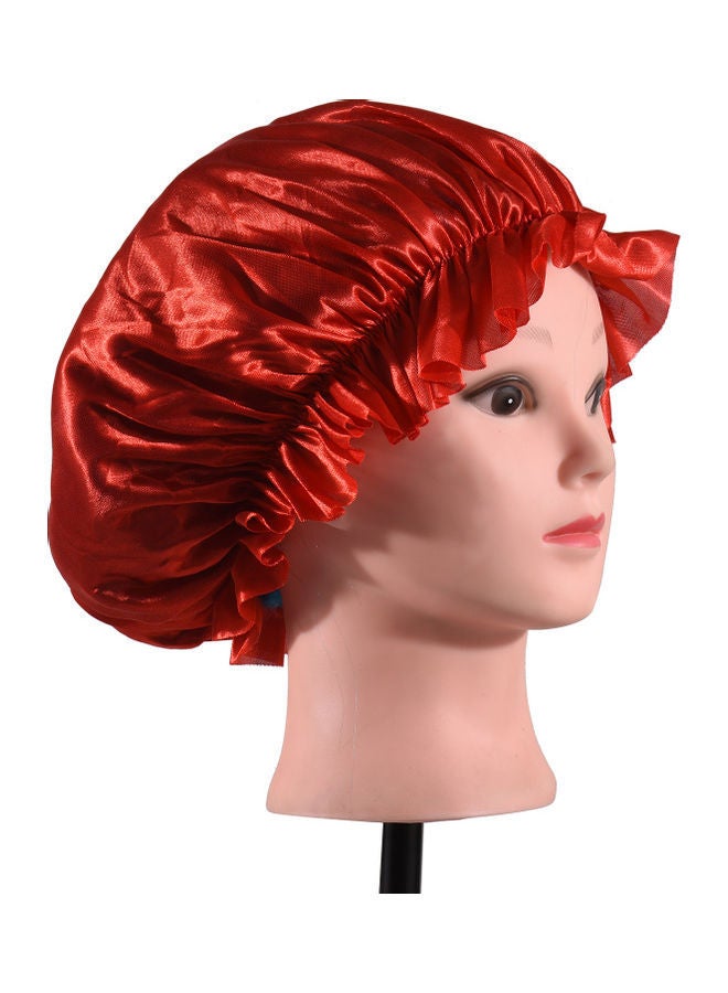 NIBEMINENT Adjustable Silk Sleep Cap Red - Image 2