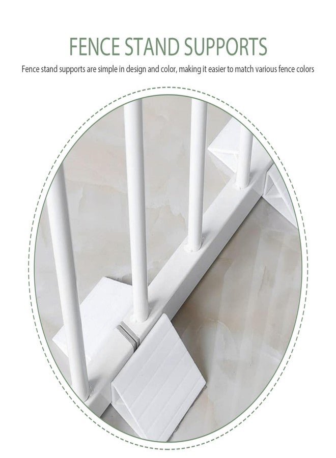 ifundom 4-Pack Plastic Pet Fence Reinforcement Bases Triangle Stabilizers for Dog Playpen Yard Fence Support Indoor Outdoor - Image 5