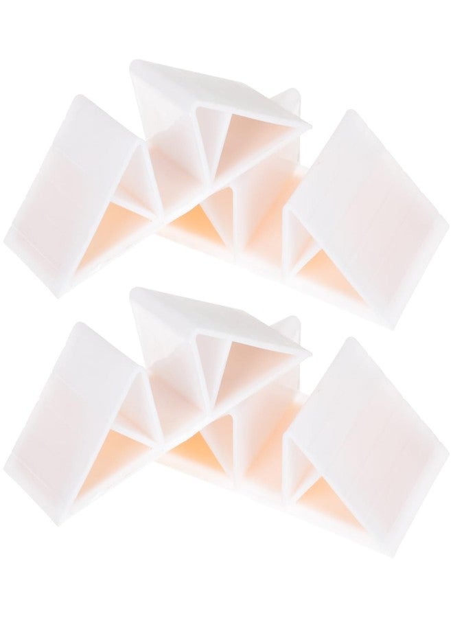 ifundom 4-Pack Plastic Pet Fence Reinforcement Bases Triangle Stabilizers for Dog Playpen Yard Fence Support Indoor Outdoor - Image 1