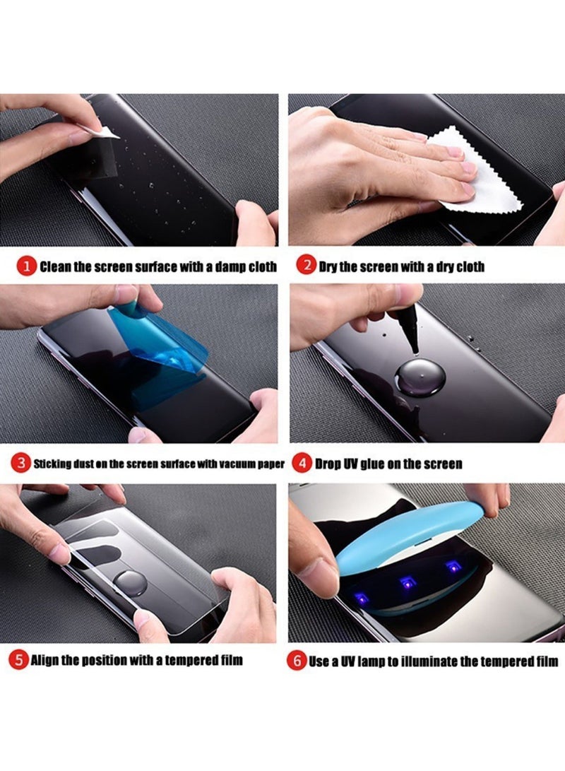 UV Liquid Glue Full Coverage Tempered Glass Screen Protector For Realme 14 Pro - Clear - Image 5