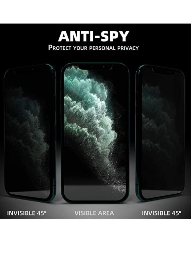Raxoom Privacy Screen Protector for iPhone Xr, Anti Spy 5D Tempered Glass,Anti Scratch,Full Coverage,Case Friendly - Image 2