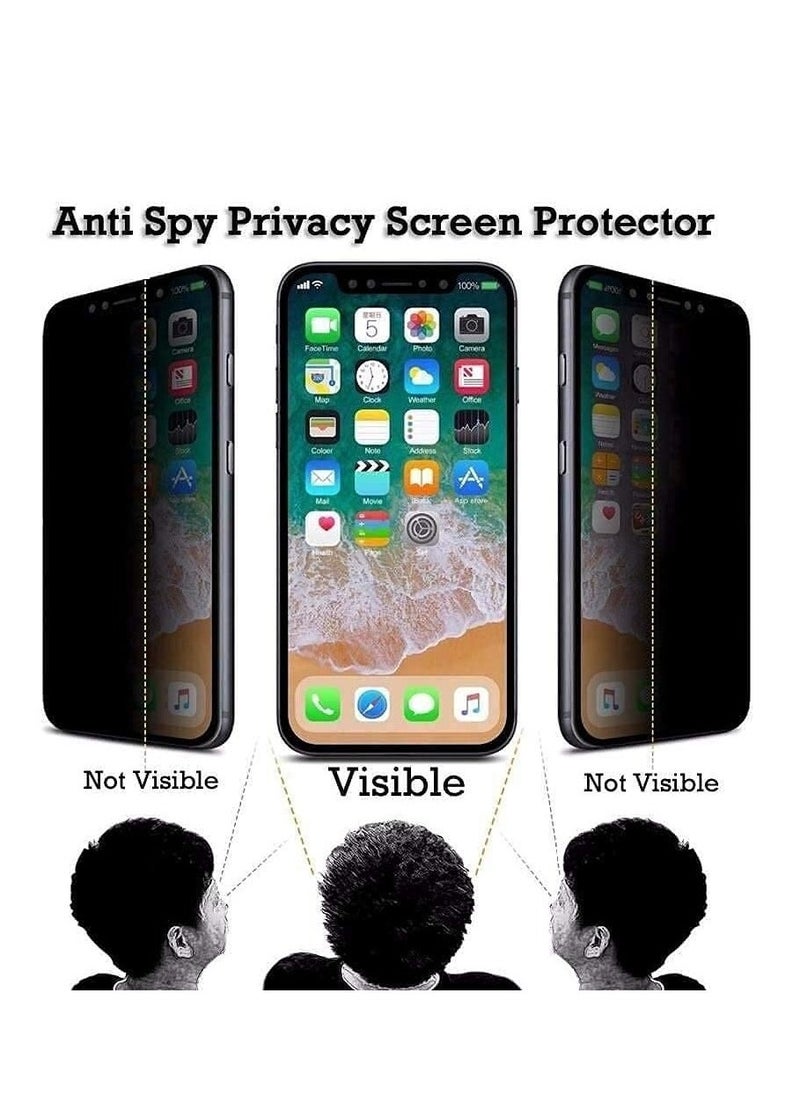 Raxoom Privacy Screen Protector for iPhone Xr, Anti Spy 5D Tempered Glass,Anti Scratch,Full Coverage,Case Friendly - Image 5