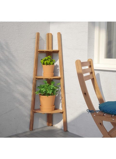 Plant Stand Light Brown Stained