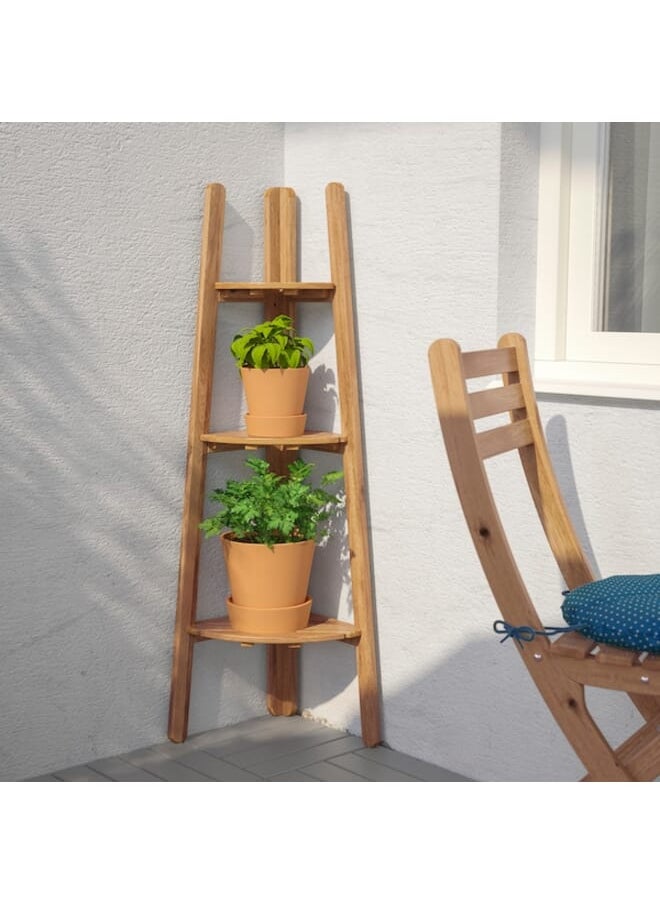 Plant Stand Light Brown Stained