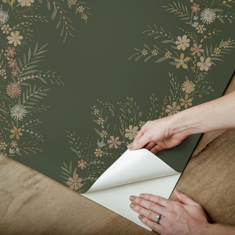 NuWallpaper Chris Loves Julia x Posy Spruce Peel and Stick Wallpaper, CJS6325 - Image 5