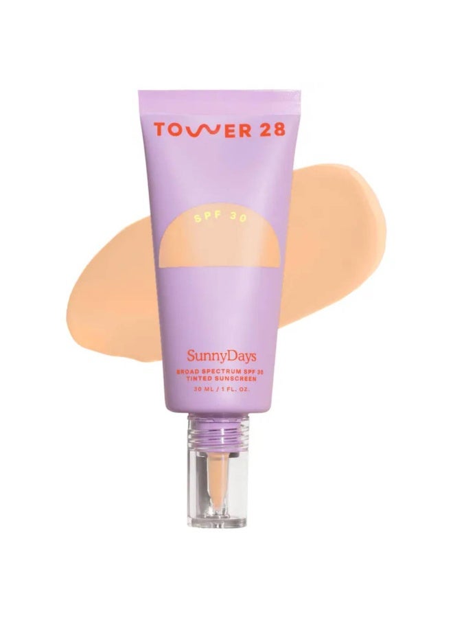 TOWER 28 تأسيس واقي شمس ملون SPF 30 من TOWER 28 SunnyDays 30 مل - 18 مونتانا - Image 1