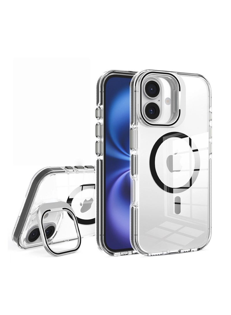 general Magnetic iPhone 17 Case with Lens Holder MagSafe Compatible Full-Coverage Shockproof Protective Case HD Anti-Yellowing Protective Cover