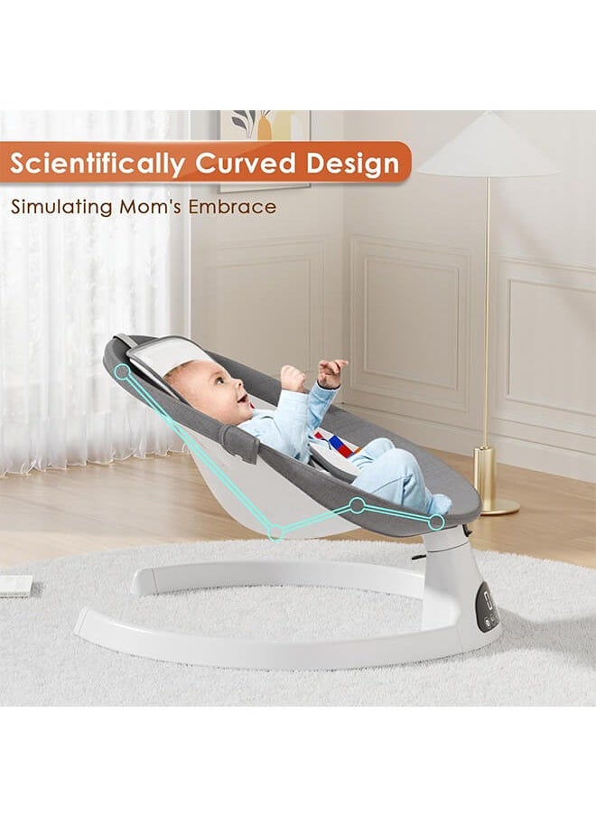 Riolio Electric Baby Rocker with 5 Speeds – Multi-Functional Baby Rocking Chair with Music, Bluetooth & Remote – Comfortable Infant Seat for Soothing  - Image 5