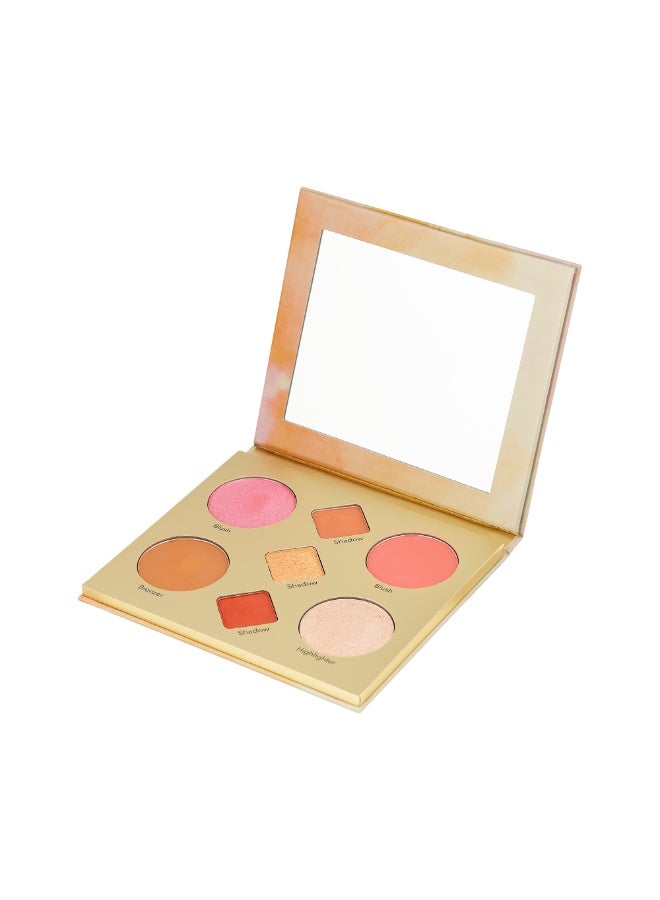 Armaf Beaute Face Palette Summer Muse 15g – Multi-Use Makeup Palette with Blush, Highlighter & Bronzer – Lightweight, Blendable Shades, Radiant Summer Glow - Image 1