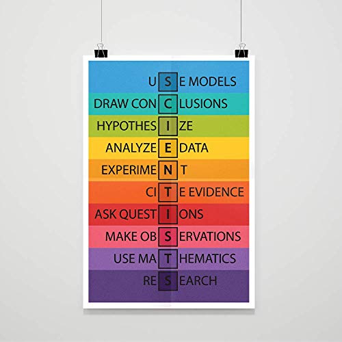 DHDM Designs Classroom Poster Scientists Anagram Print for Classrooms | 12-Inch by 18-Inch | Science Class Posters JSC821 - Image 4