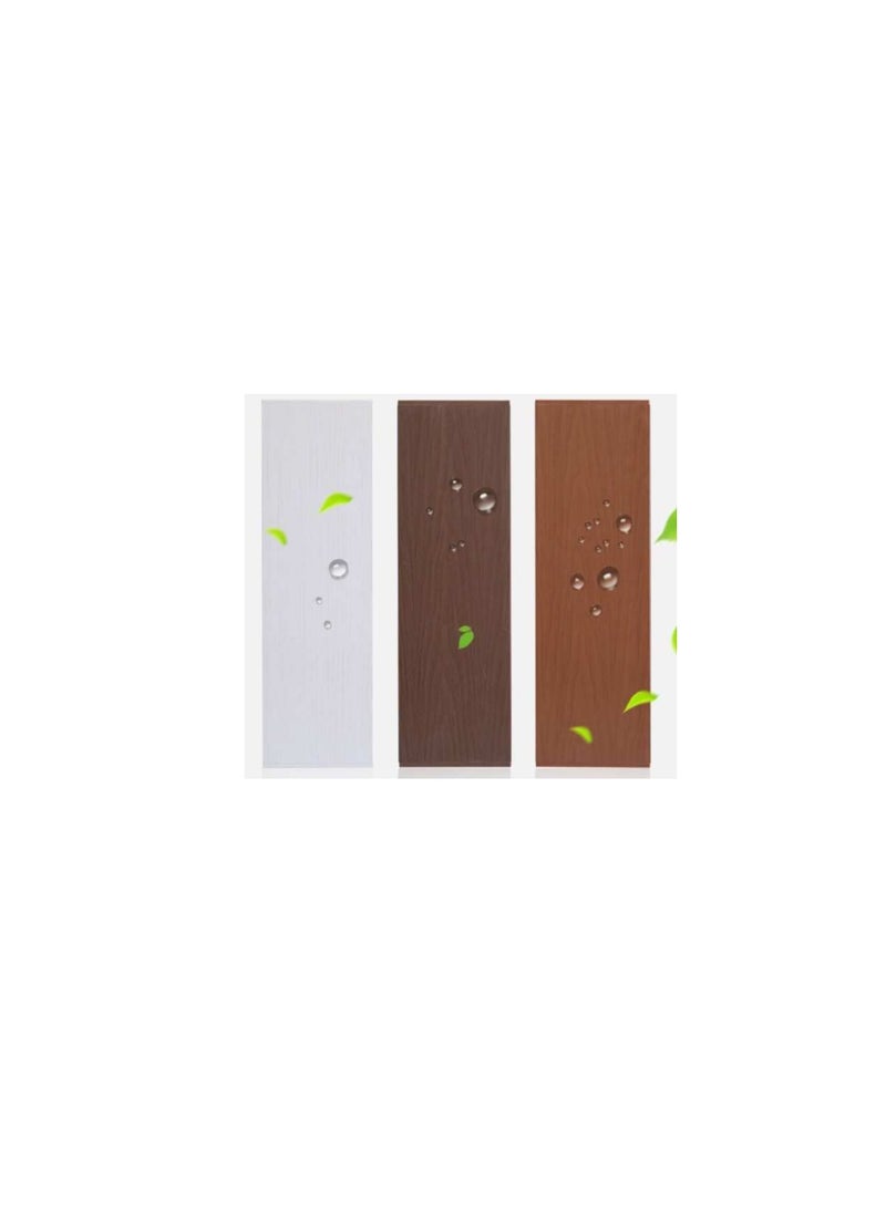 ROBUSTLINE Robustline Folding Sliding Doors with Glass 210cm Height x 100cm Width, Made in Taiwan (Dark Oak)  - Image 3