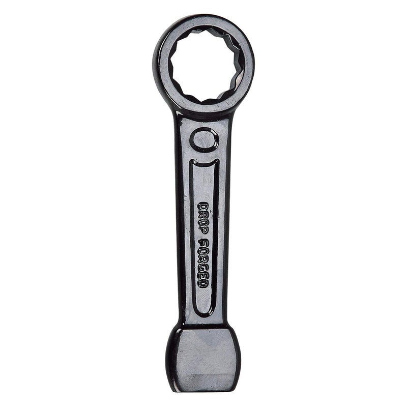 GROZ Ring Slogging Wrench Ideal for Tightening and loosening Large Nuts Bolts in Ship Maintenance and Other Industrial Applications Forged Chrome Vanadium Steel Construction Size 30 mm RSW30 - Image 1