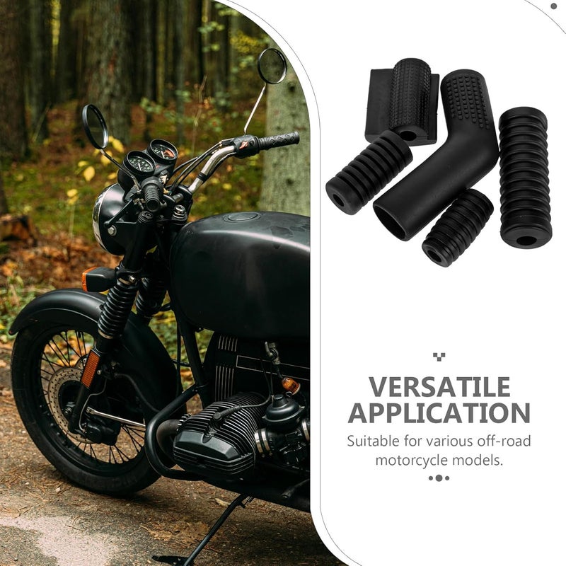 Motorcycle Gear Shift Lever Sleeve Rubber Cover 5pcs Anti-Slip Gear Shift Protector for Dirt Bikes ATV Street Riding - Image 3