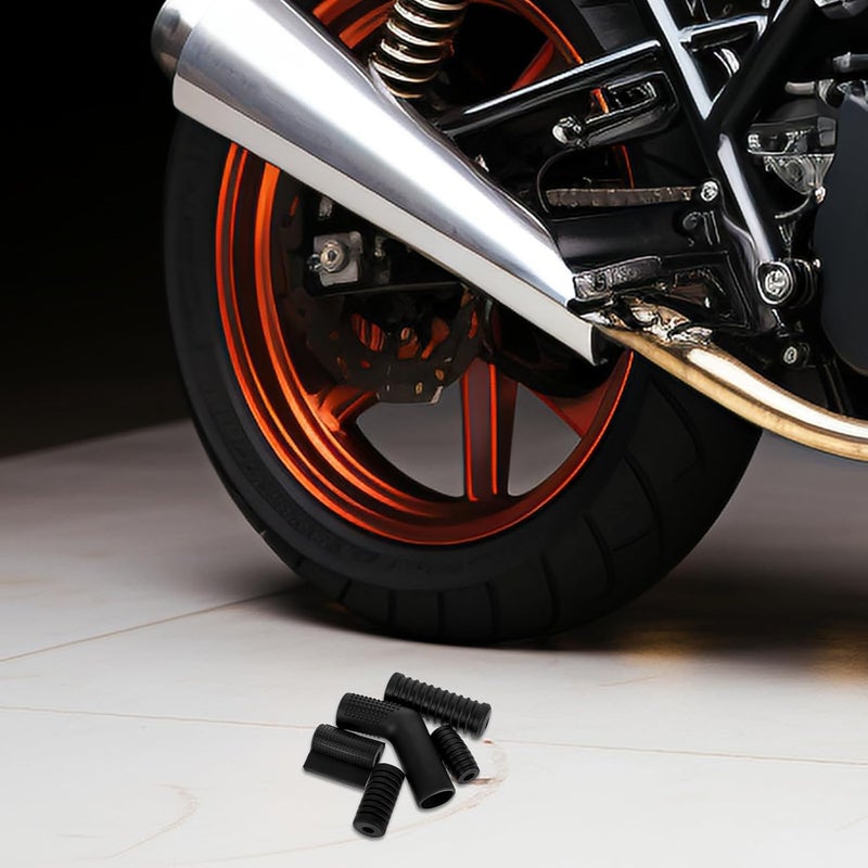 Motorcycle Gear Shift Lever Sleeve Rubber Cover 5pcs Anti-Slip Gear Shift Protector for Dirt Bikes ATV Street Riding - Image 4