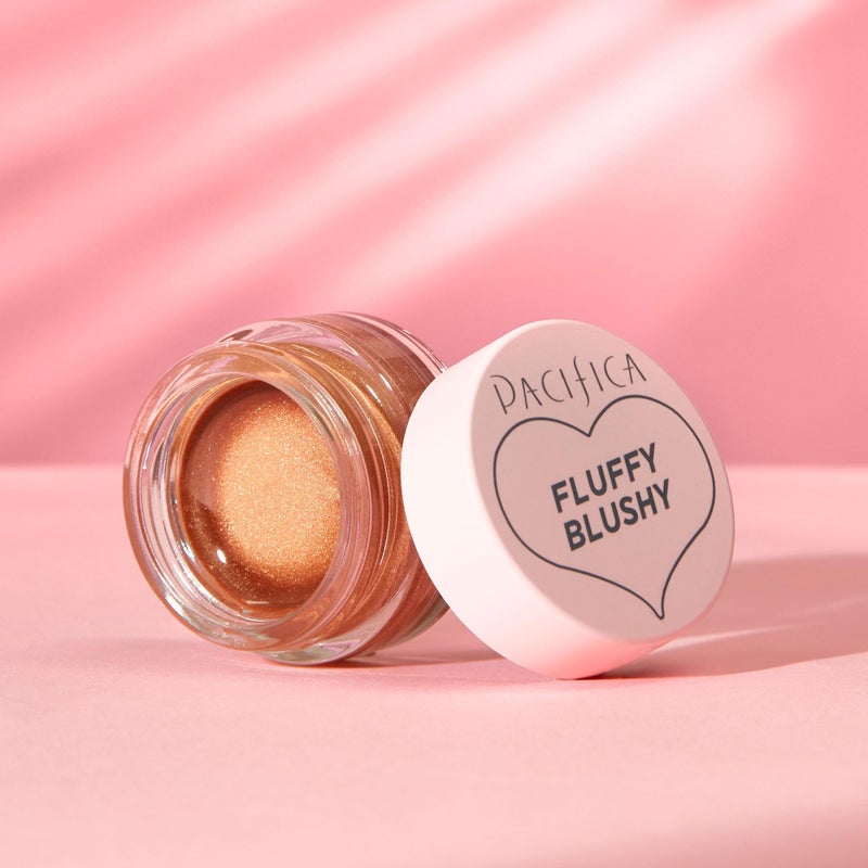 Pacifica Fluffy Blushy Cream Blush â€“ Face Makeup - Fluffy Soft Pink 2-in-1 Whipped Blush for Cheeks & Lips, Air-Whipped Mousse Texture, Hydrating Vegan Collagen, Buildable Dewy Color Clean Beauty - Image 3