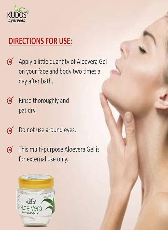 Kudos AloeVera Face & Body Gel 200gm, Face Body Gel for Skin, Moisturizing, Skin for All Skin Type (1) - Image 4