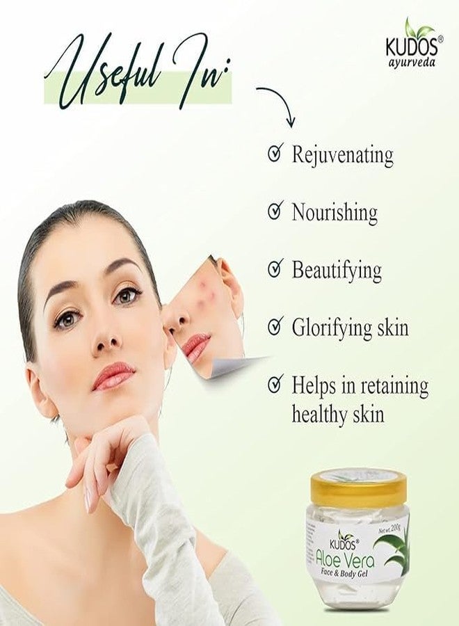 Kudos AloeVera Face & Body Gel 200gm, Face Body Gel for Skin, Moisturizing, Skin for All Skin Type (1) - Image 3