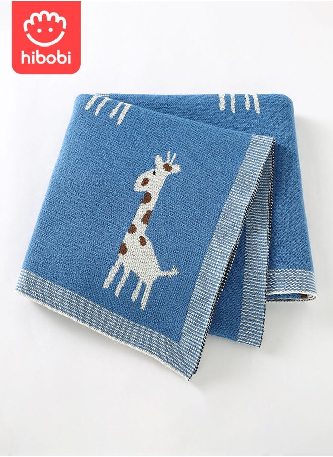 hibobi Baby Giraffe Jacquard Infant Blanket Stroller Cover  - Image 2