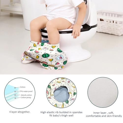 ParentsLap Padded Underwear for Babies and Toddlers with 3 Layers of Cotton Padding Potty Training Pull Up & Diaper-Free Time Pack of 6 (1-2 years assorted prints) - Image 3