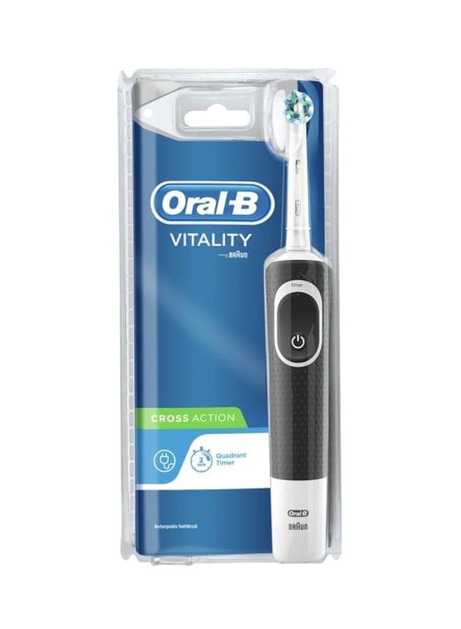 NIBEMINENT Vitality Cross Action Electric Toothbrush Black/White 15inch - Image 2