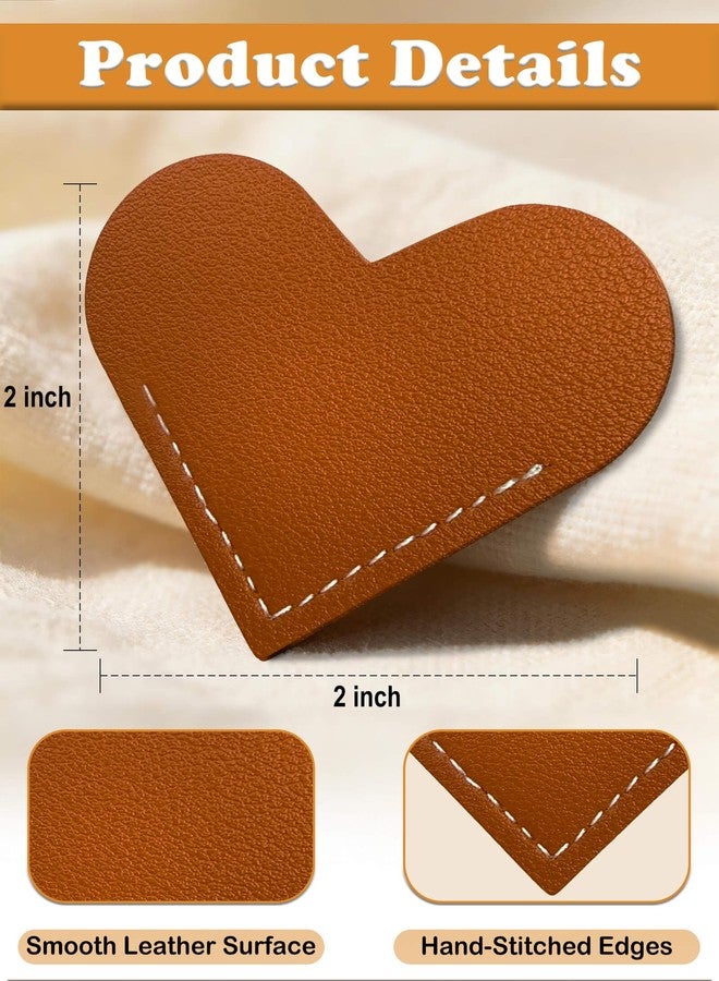 ZONICE Leather Look Heart Bookmarks for Women-6 Pack Cute Corner Page Holders in Gift Box,Book Markers for Teacher,Reader,Student-Ideal for School,Office,Home Reading & Teacher Appreciation Gifts - Image 3