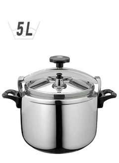 BLACKSTONE Aluminum Eco Home Kitchen Pressure Cooker with Lid Dishwasher Safe & Induction Safe 5.0Ltr  - Image 1