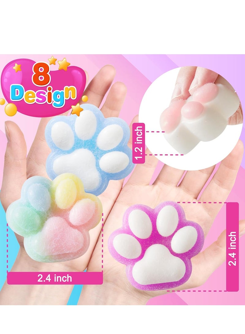 لعبة تيتا تابا العملاقة الإسفنجية للأطفال والكبار، لعبة قطط فروية كبيرة إسفنجية لتخفيف التوتر، ألعاب فيدجيت فائقة النعومة (وردي شفاف) - Image 2